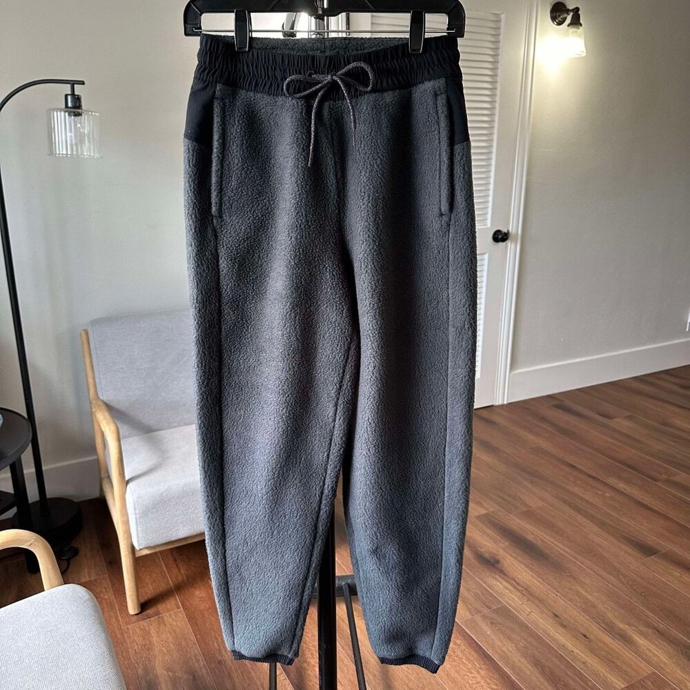 Mens Allbirds Fluff Fleece Pant Black & Grey Sweatpants Cozy Comfortable XS NWT